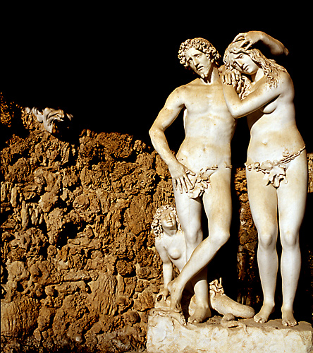 Descente d' Adam et d' Eve sur terre